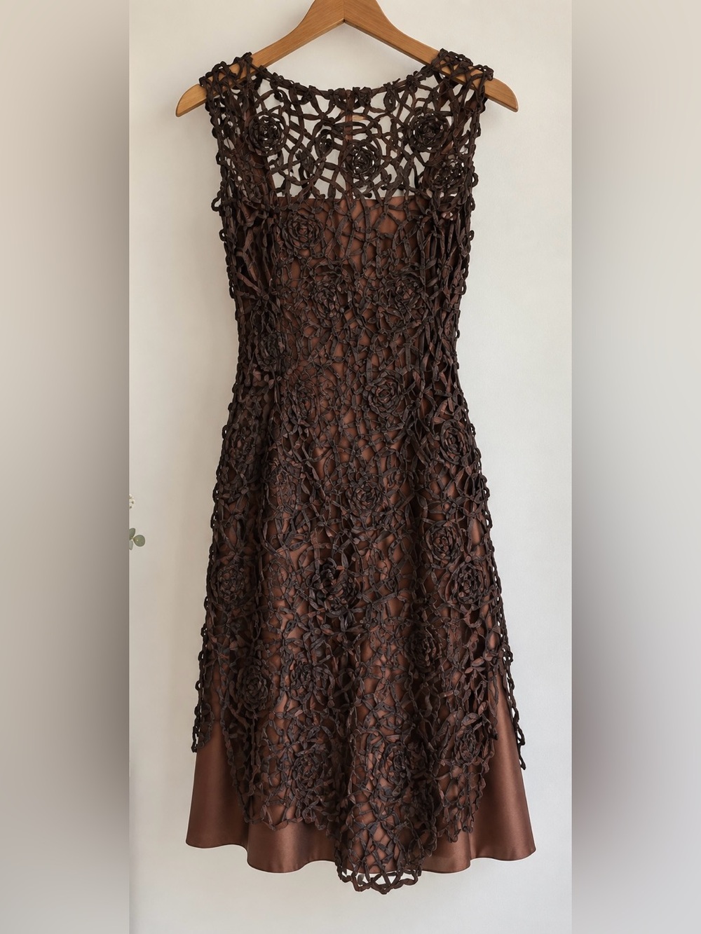 Rush Couture by Claudette Floyd Brown Bronze Dress - Montreal Designer